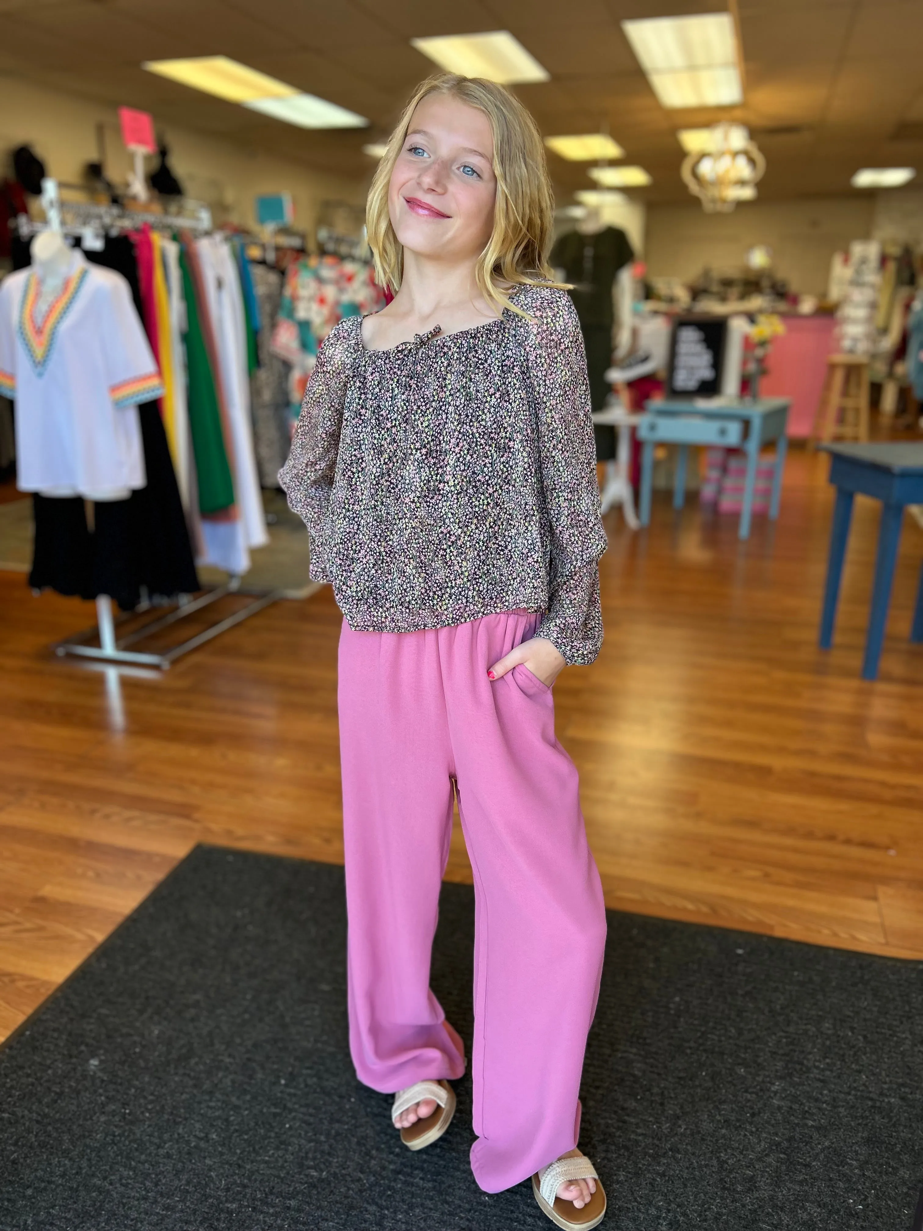 S&S - Girls Dreamer Flowy Blouse