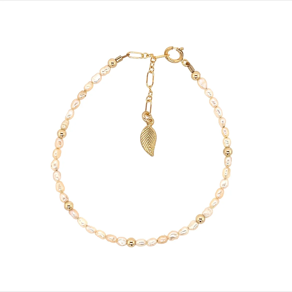 SARA | Stretchy Anti-tarnish 14K Gold Filled & Pearls Bracelet