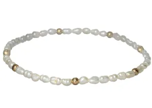 SARA | Stretchy Anti-tarnish 14K Gold Filled & Pearls Bracelet