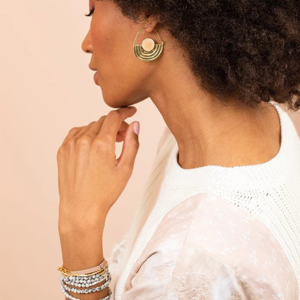Scout Curated Wears Stone Orbit Earring - Sunstone