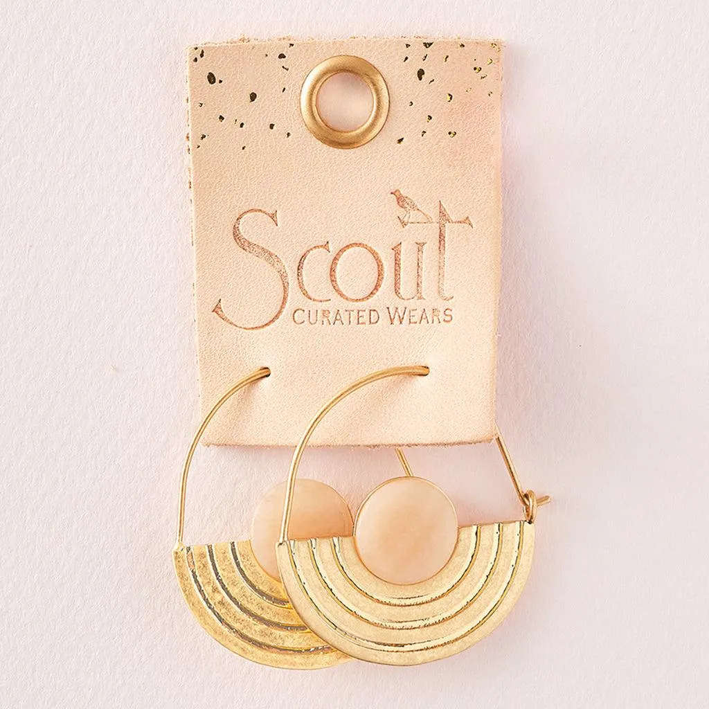Scout Curated Wears Stone Orbit Earring - Sunstone