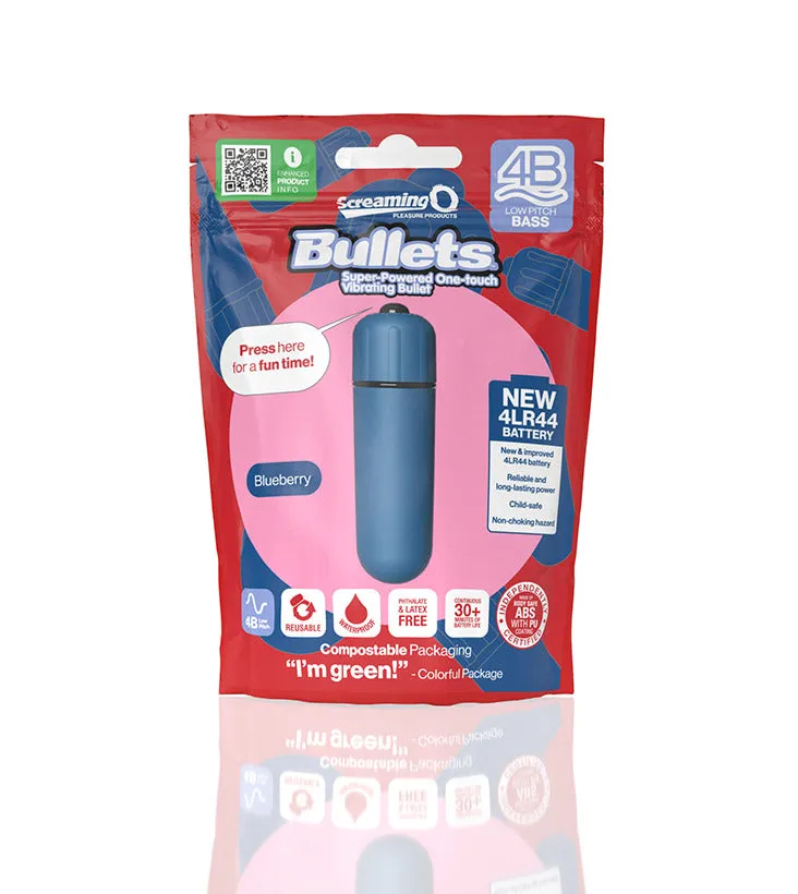 Screaming O® 4B Vibrating Bullet Blueberry