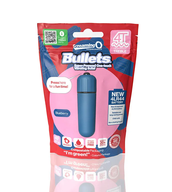 Screaming O® 4T Vibrating Bullet Blueberry