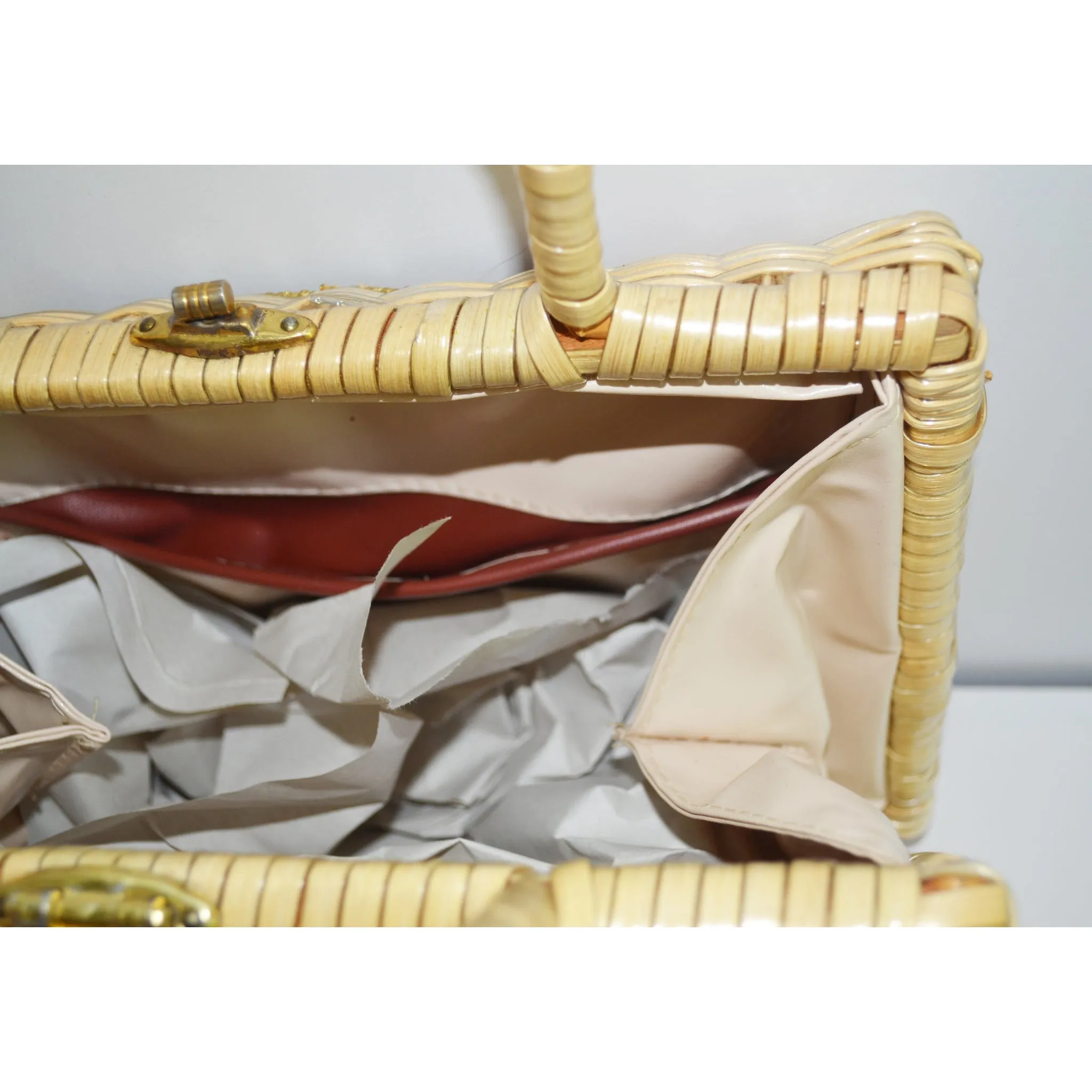 Sea Creatures Seashell Wicker Purse
