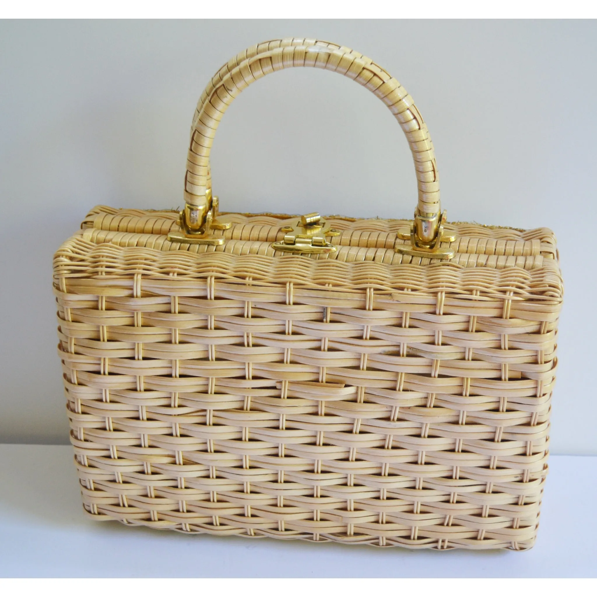 Sea Creatures Seashell Wicker Purse