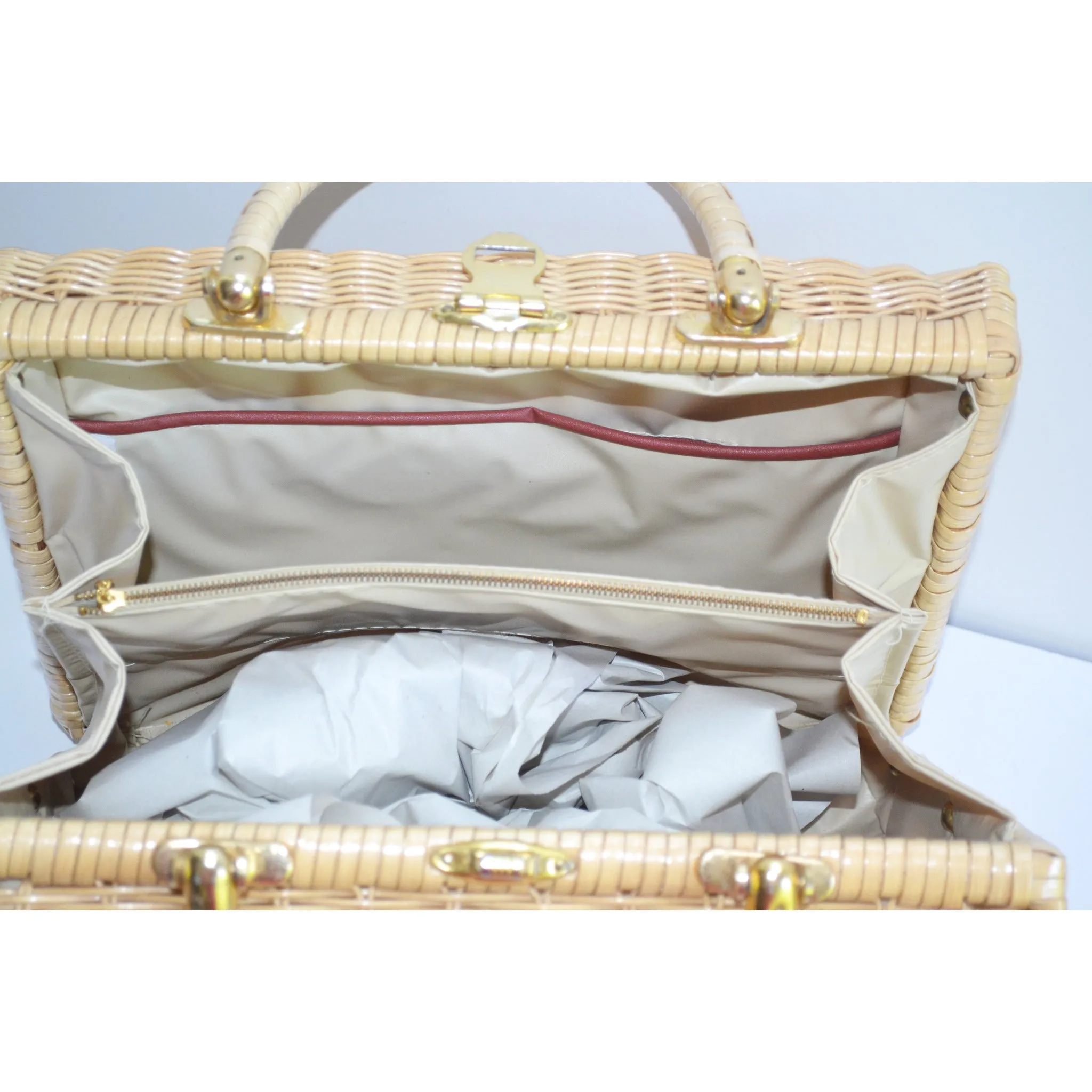 Sea Creatures Seashell Wicker Purse