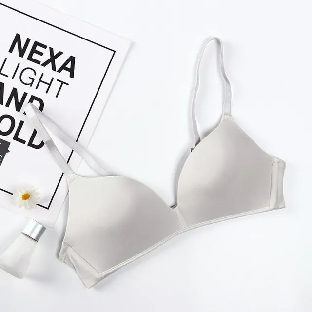 Seamless Bras for Women Push Up Bras No Wire Brassiere A B Cup Underwear Sexy Bra Three Quarters(3/4 Cup)  Lingerie