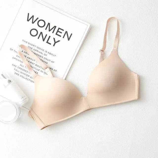 Seamless Bras for Women Push Up Bras No Wire Brassiere A B Cup Underwear Sexy Bra Three Quarters(3/4 Cup)  Lingerie