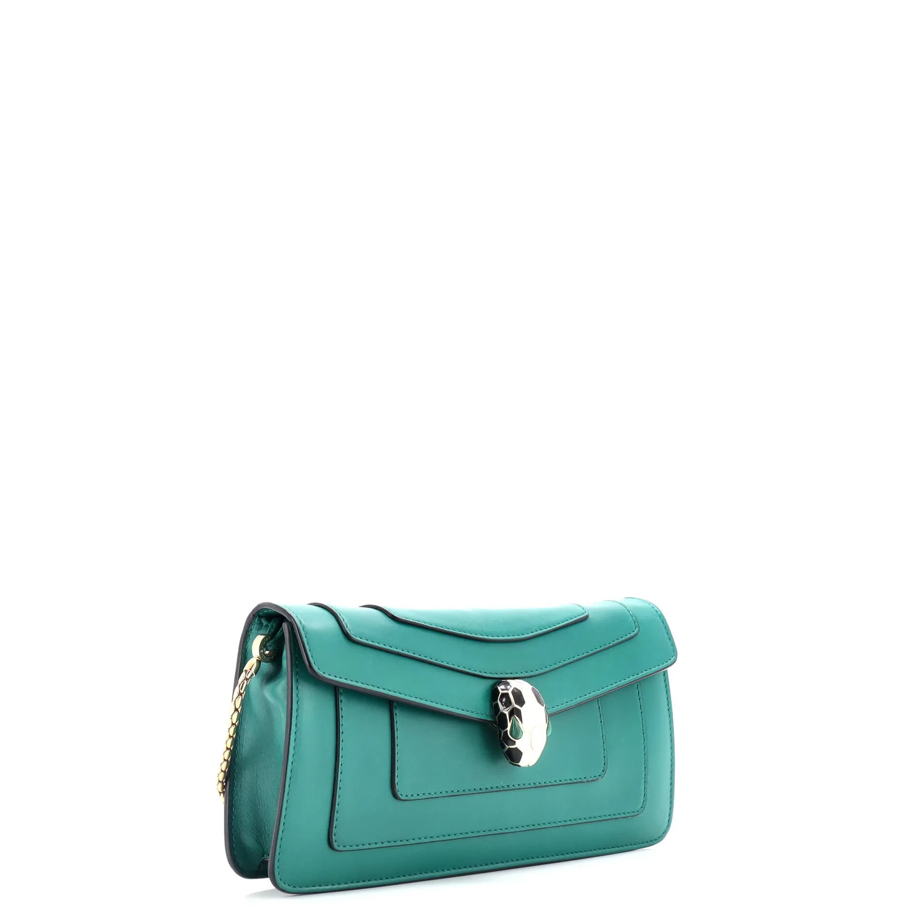 Serpenti Forever Chain Clutch Leather