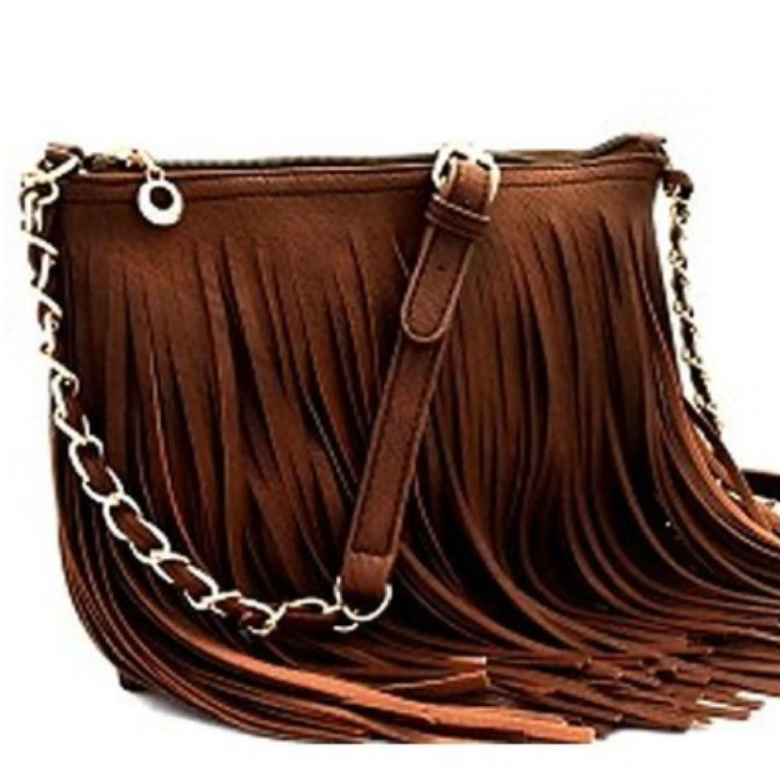 Shaking Fringes Purse (Brown)