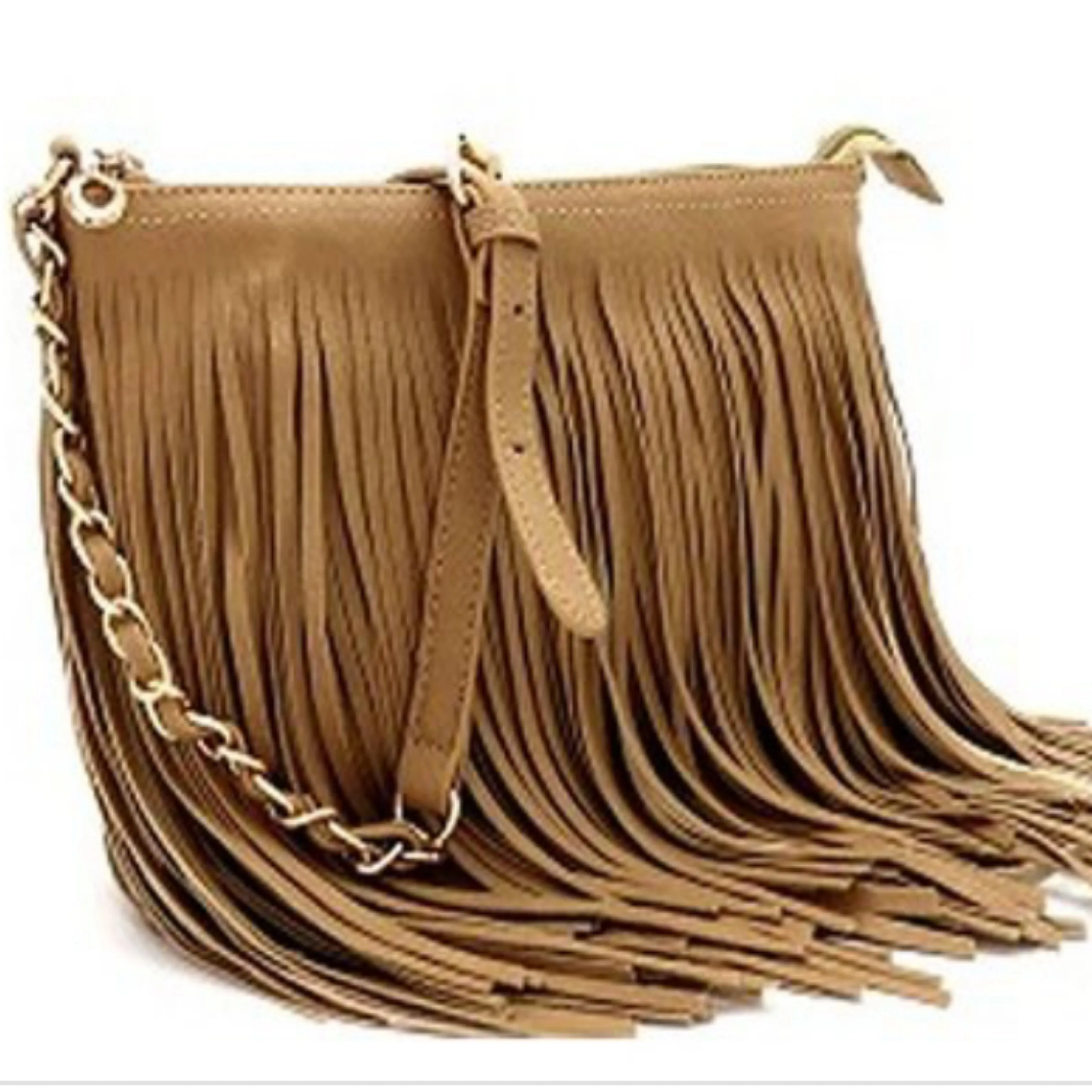 Shaking Fringes Purse (Brown)