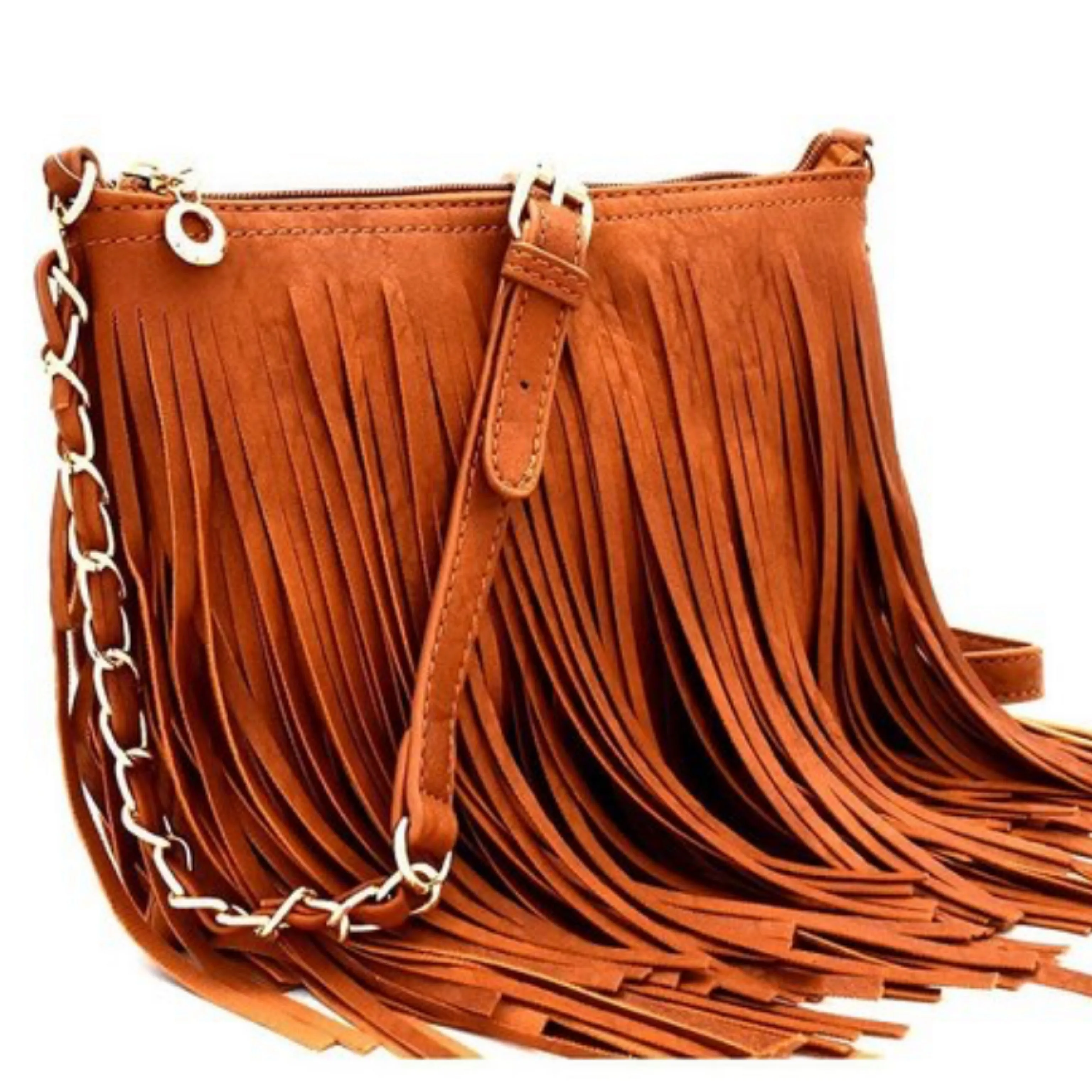 Shaking Fringes Purse (Brown)