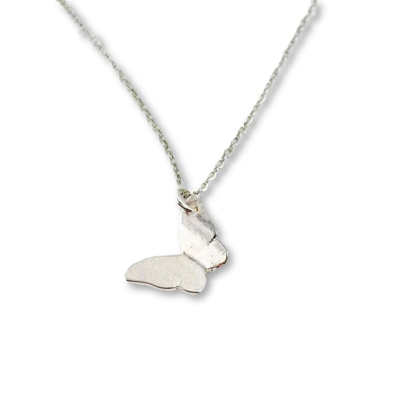 Silver Butterfly Necklace Sterling Silver