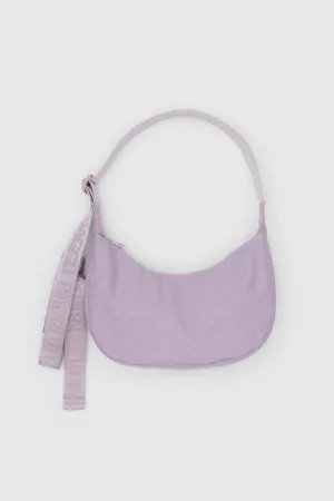 Small Nylon Crescent Bag in Dusty Pink