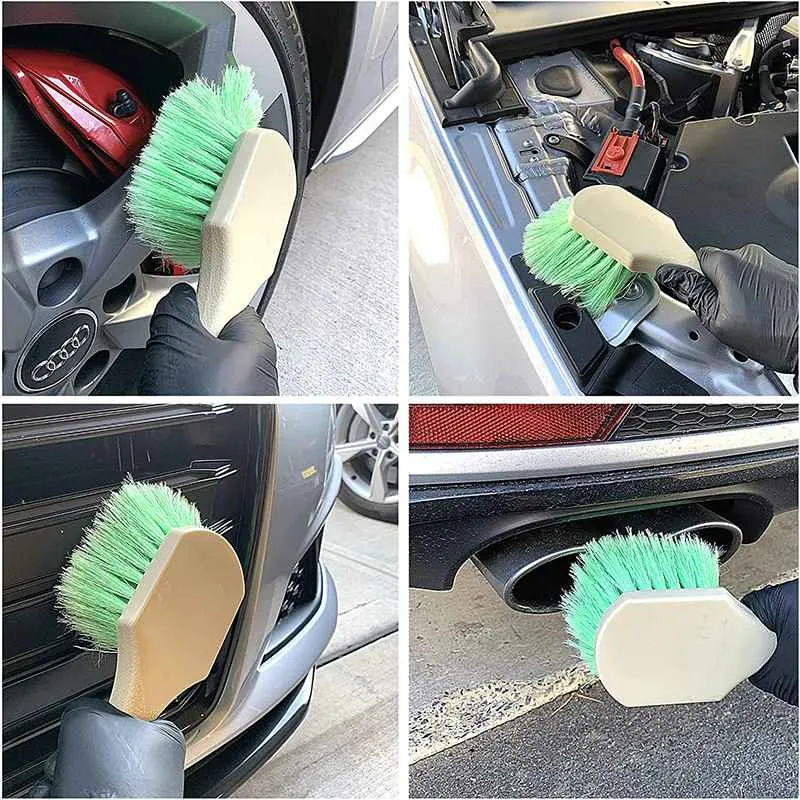 Soft Feathered Bristle Tire Brush