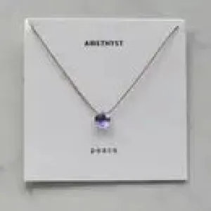 Soulsilk - Amethyst Necklace Card (Peace)