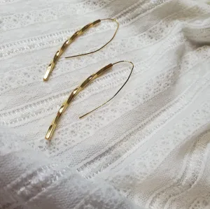Spiral Arc Hoop Earrings