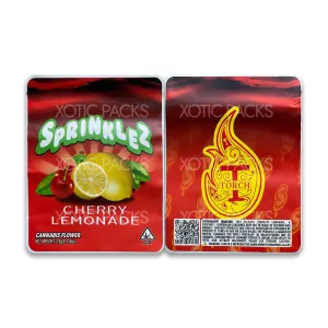 Sprinklez Cherry Lemonade Mylar Bag 3.5 Grams with Labels and Stickers