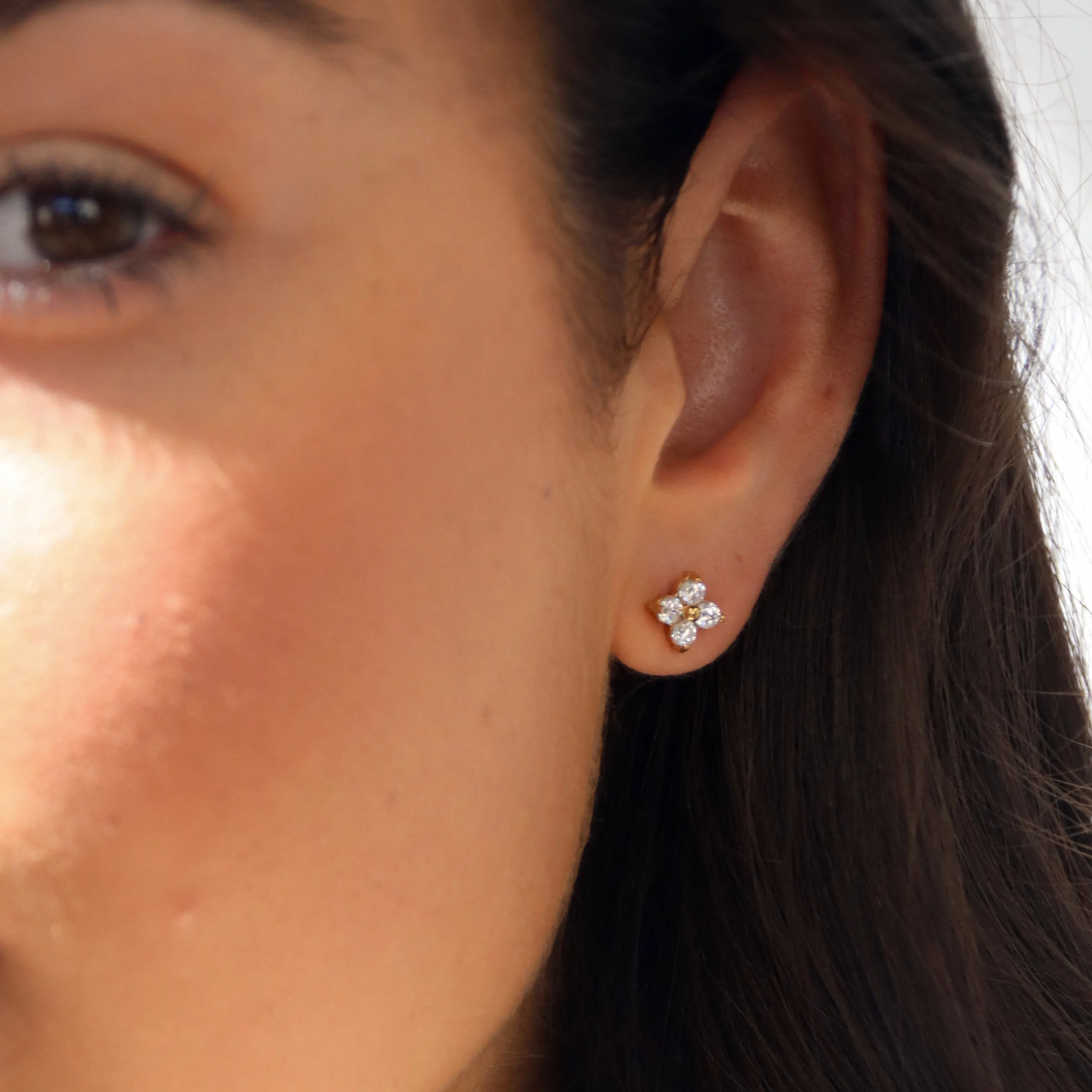 Stella - Cubic Zirconia Stud Earrings