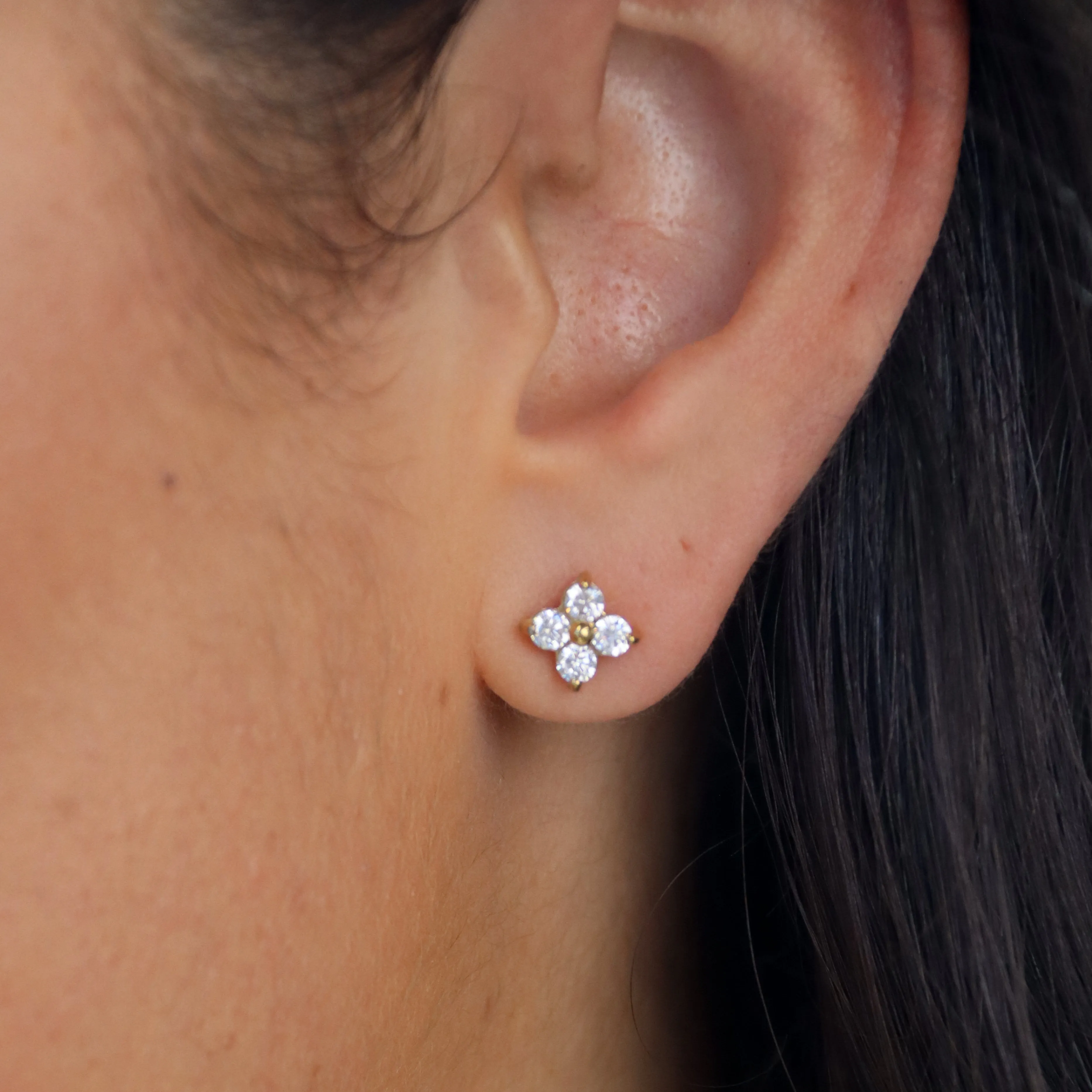 Stella - Cubic Zirconia Stud Earrings