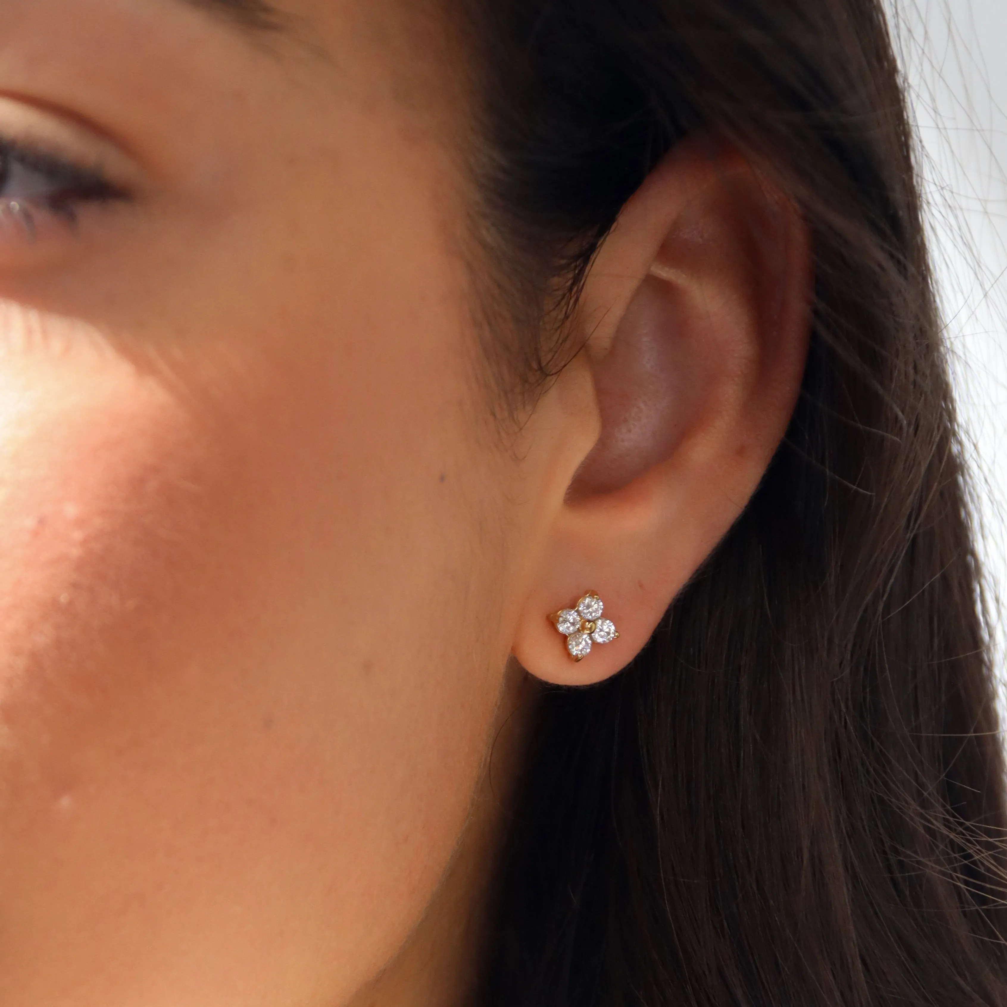 Stella - Cubic Zirconia Stud Earrings