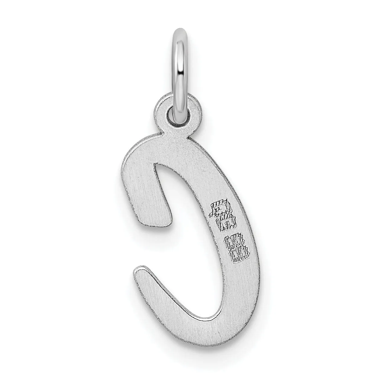 Sterling Silver Medium Script Initial C Charm