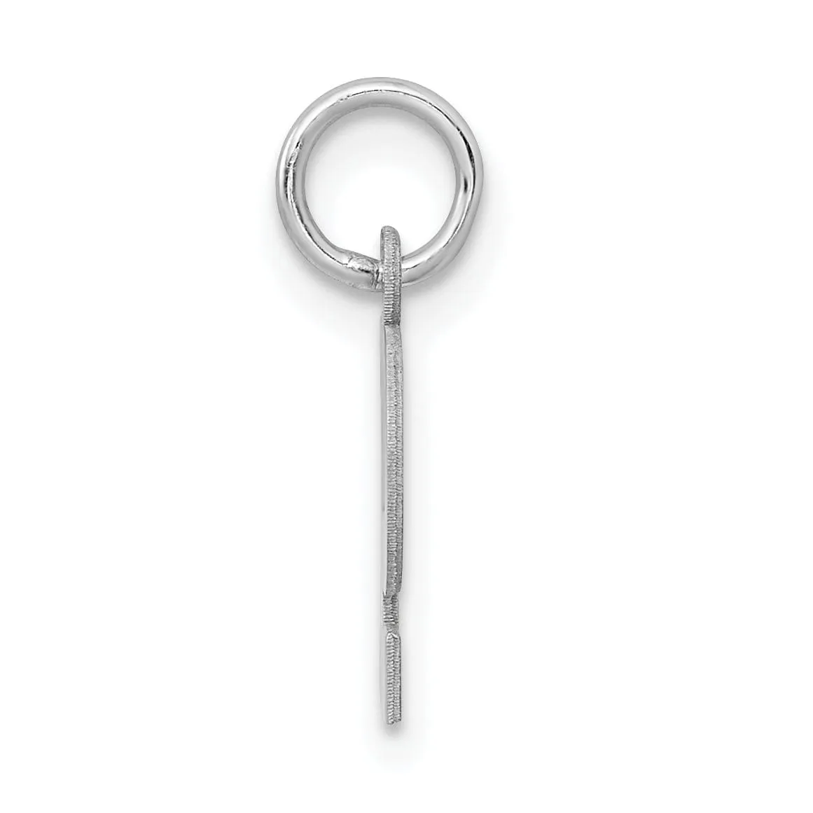 Sterling Silver Small Block Initial P Charm