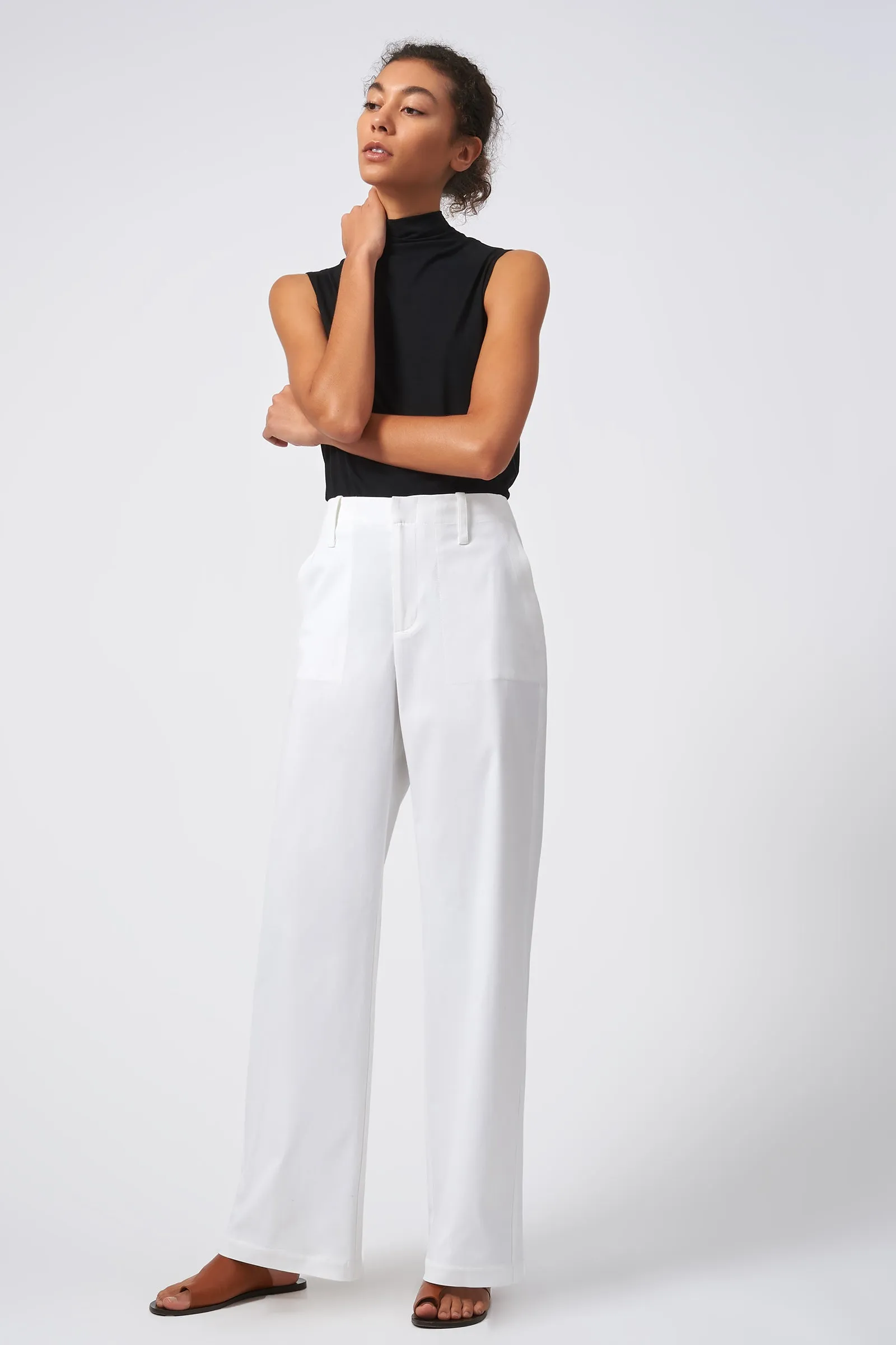 Stove Pipe Full Pant - Natural