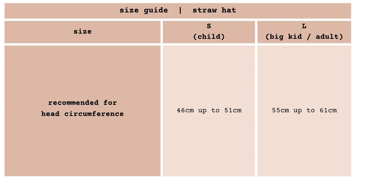 Straw Hat - Natural