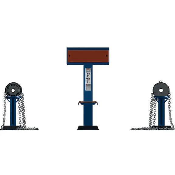 Street Barbell USA  Dumbbell Set 45lbs - 65lbs (Outdoor Gym Equipment)