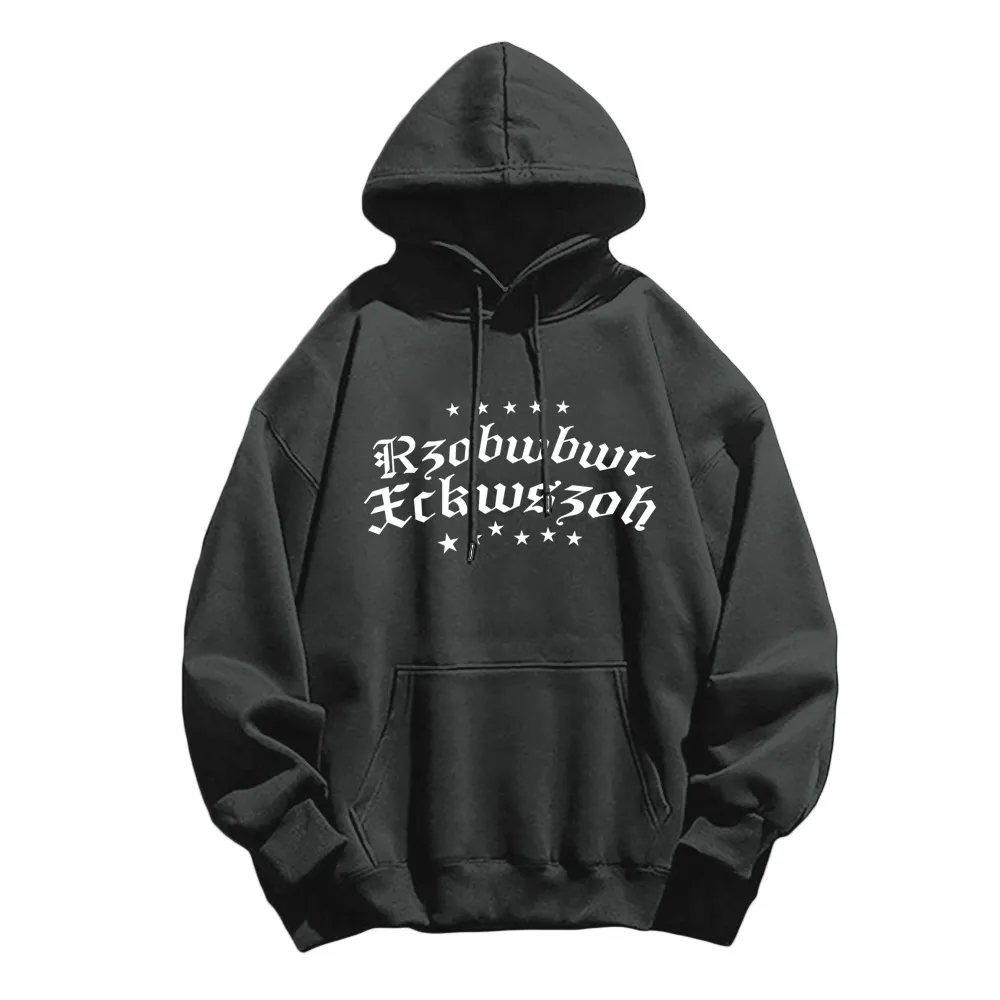 Street Christian Pattern Graphic Hoodie