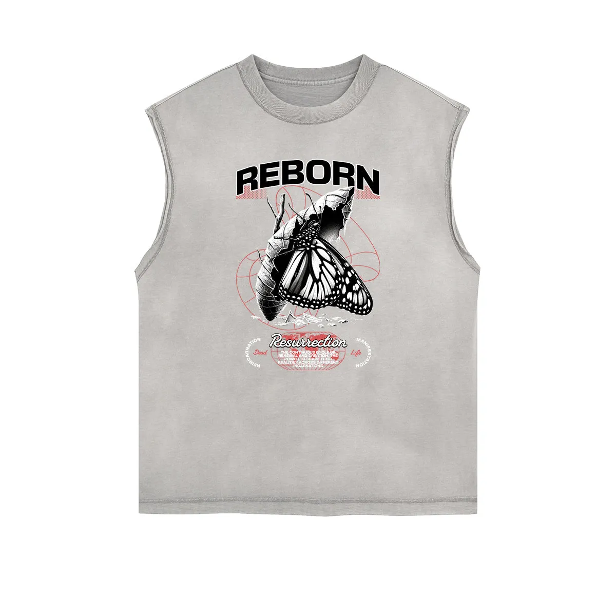 Street Style Abstract Graphic Tank Top