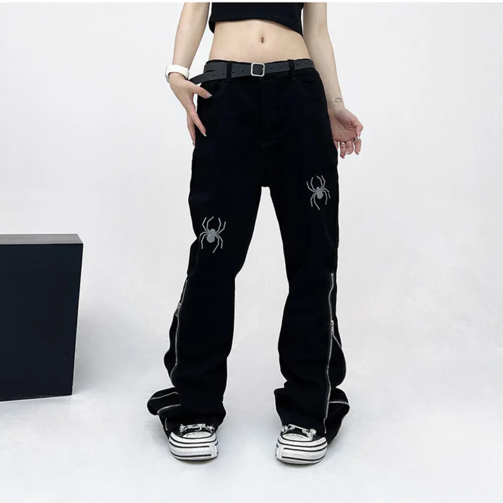 Street Style Spider Jeans