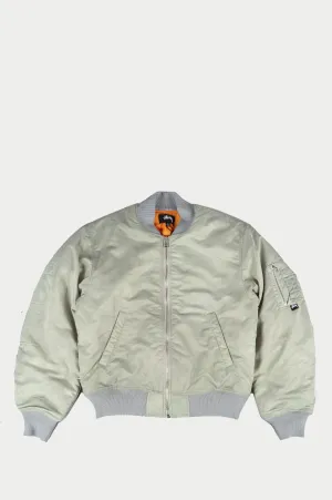 STUSSY DYED NYLON BOMBER STONE