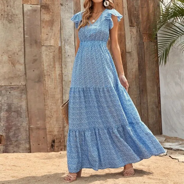 Summer Bohemian Swing Dress