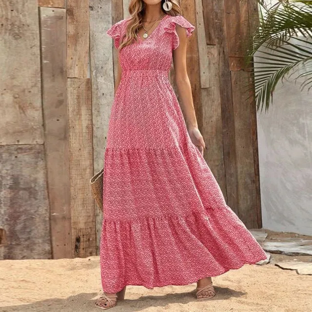 Summer Bohemian Swing Dress