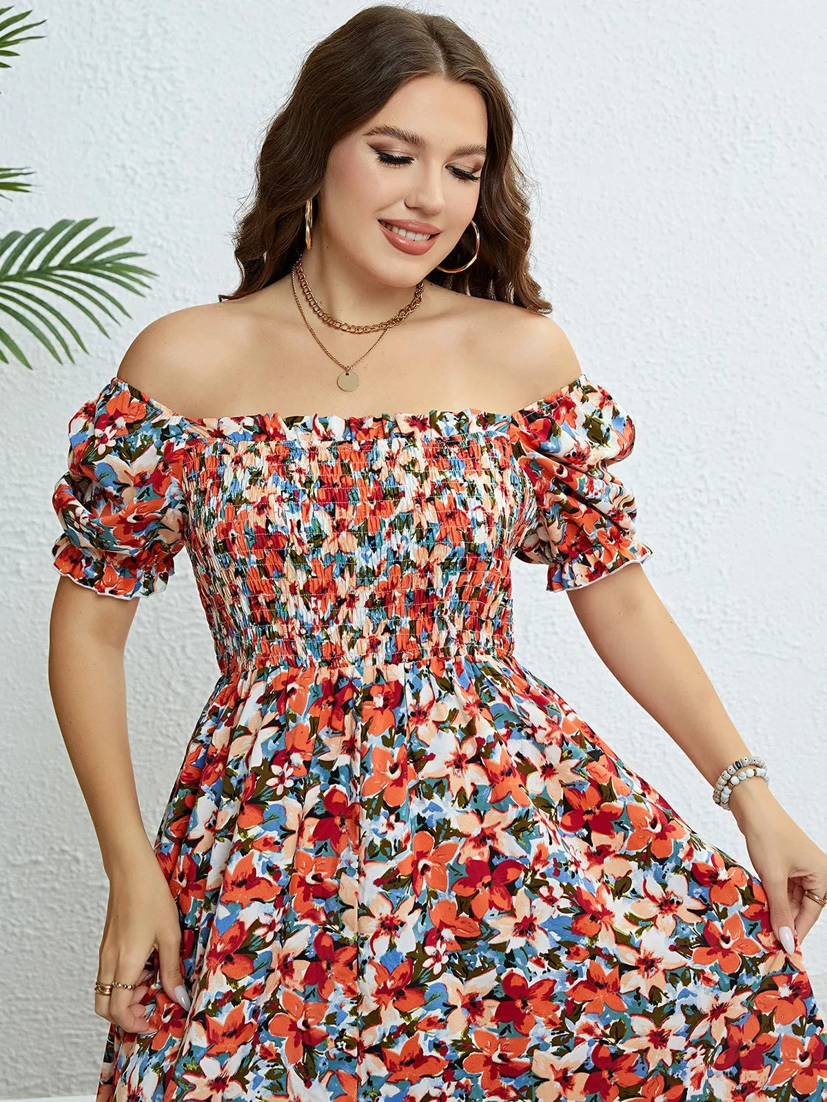 Summer Floral Bohemian Style Beach Dress