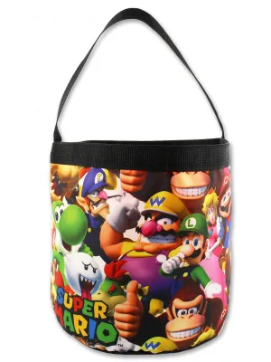 Super Mario Brothers CollapsibleBucket Tote Bag