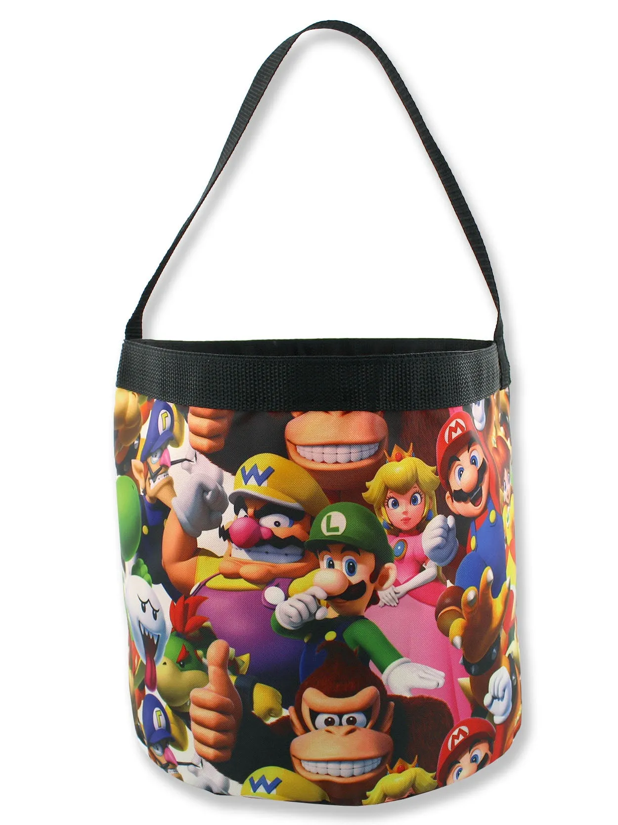 Super Mario Brothers CollapsibleBucket Tote Bag