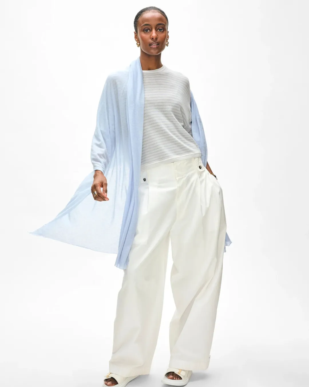SUPERFINE CASHMERE BLEND TRAVEL WRAP