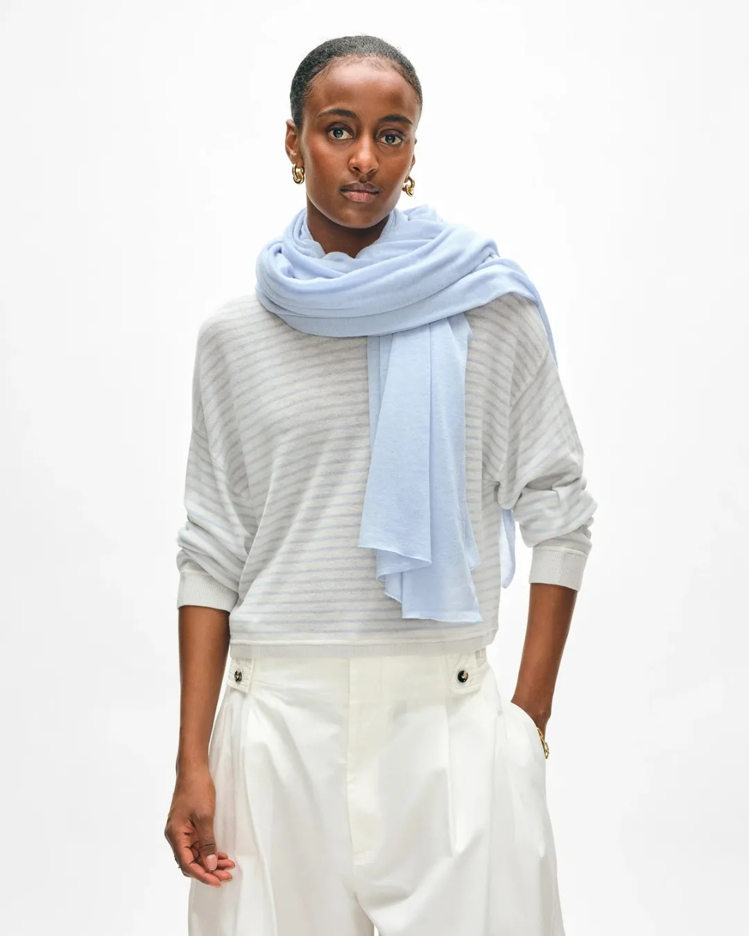 SUPERFINE CASHMERE BLEND TRAVEL WRAP