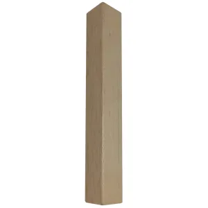 Tap Handle, Wood, Tall Three-Sided