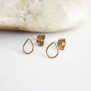 Teardrop Stud Earrings
