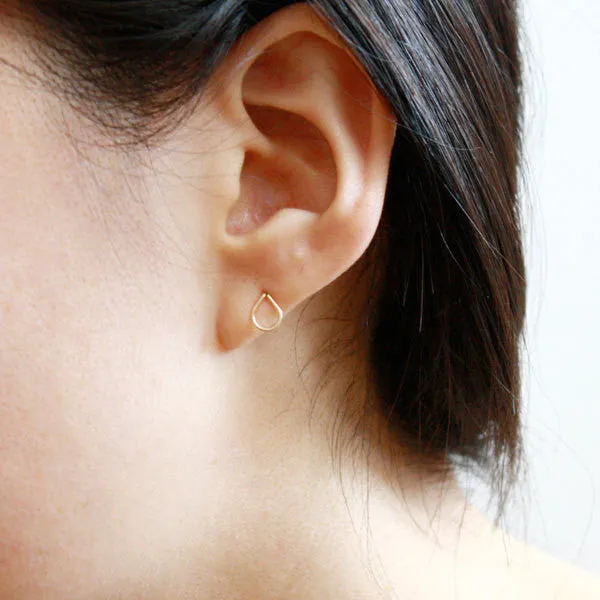 Teardrop Stud Earrings