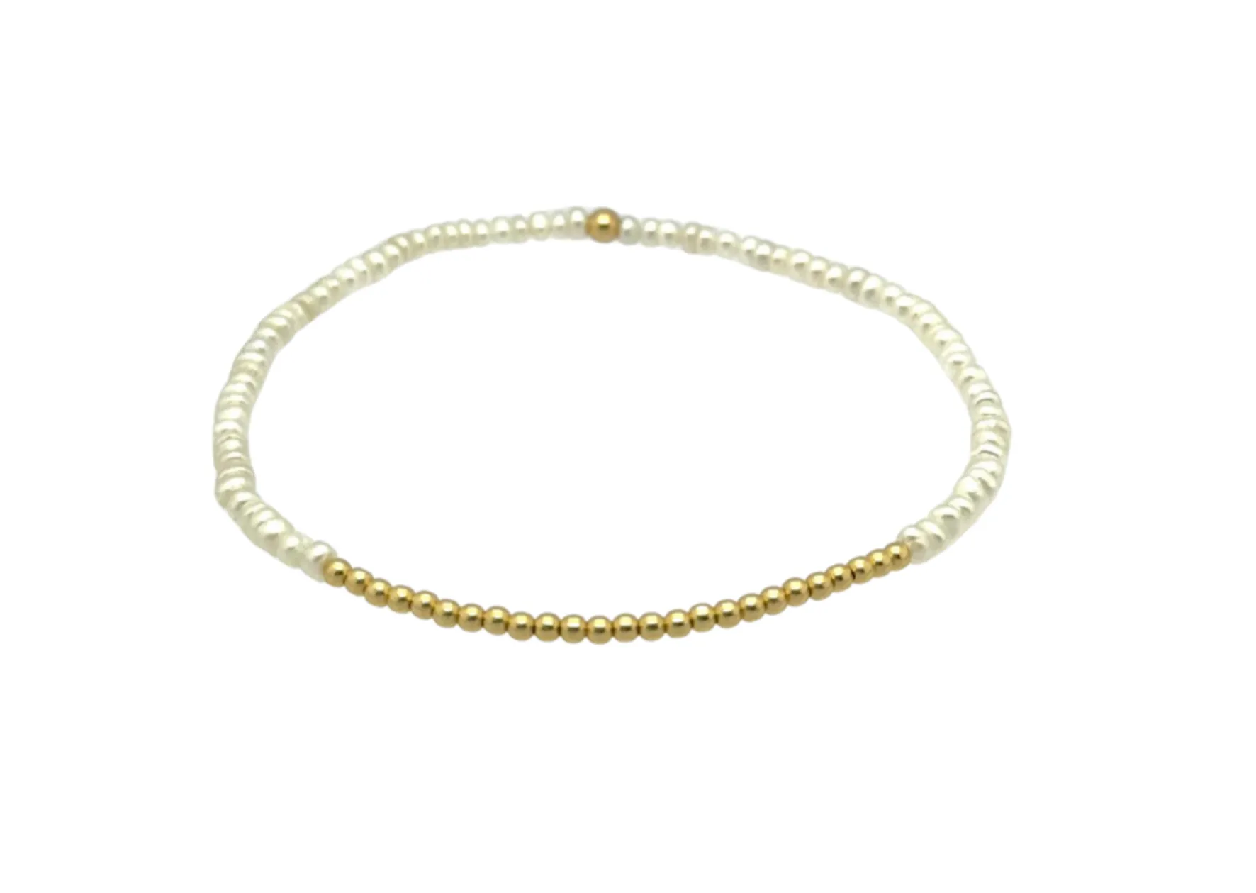 TERESA | Stretchy Anti-Tarnish 14K Gold Filled & Pearls Bracelet