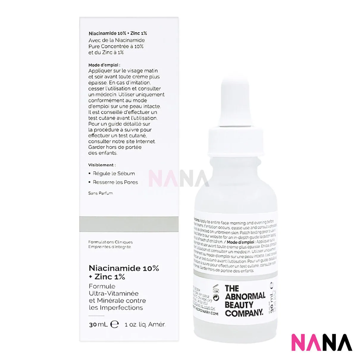 The Ordinary Niacinamide 10%   Zinc 1% Vitamin And Mineral Blemish Formula 30ml
