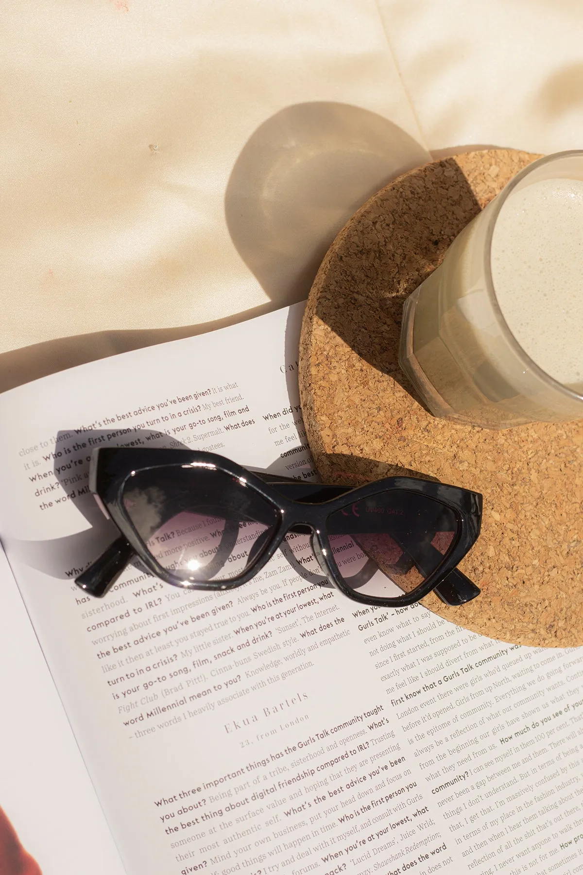 Thick Diamond Frame Sunglasses