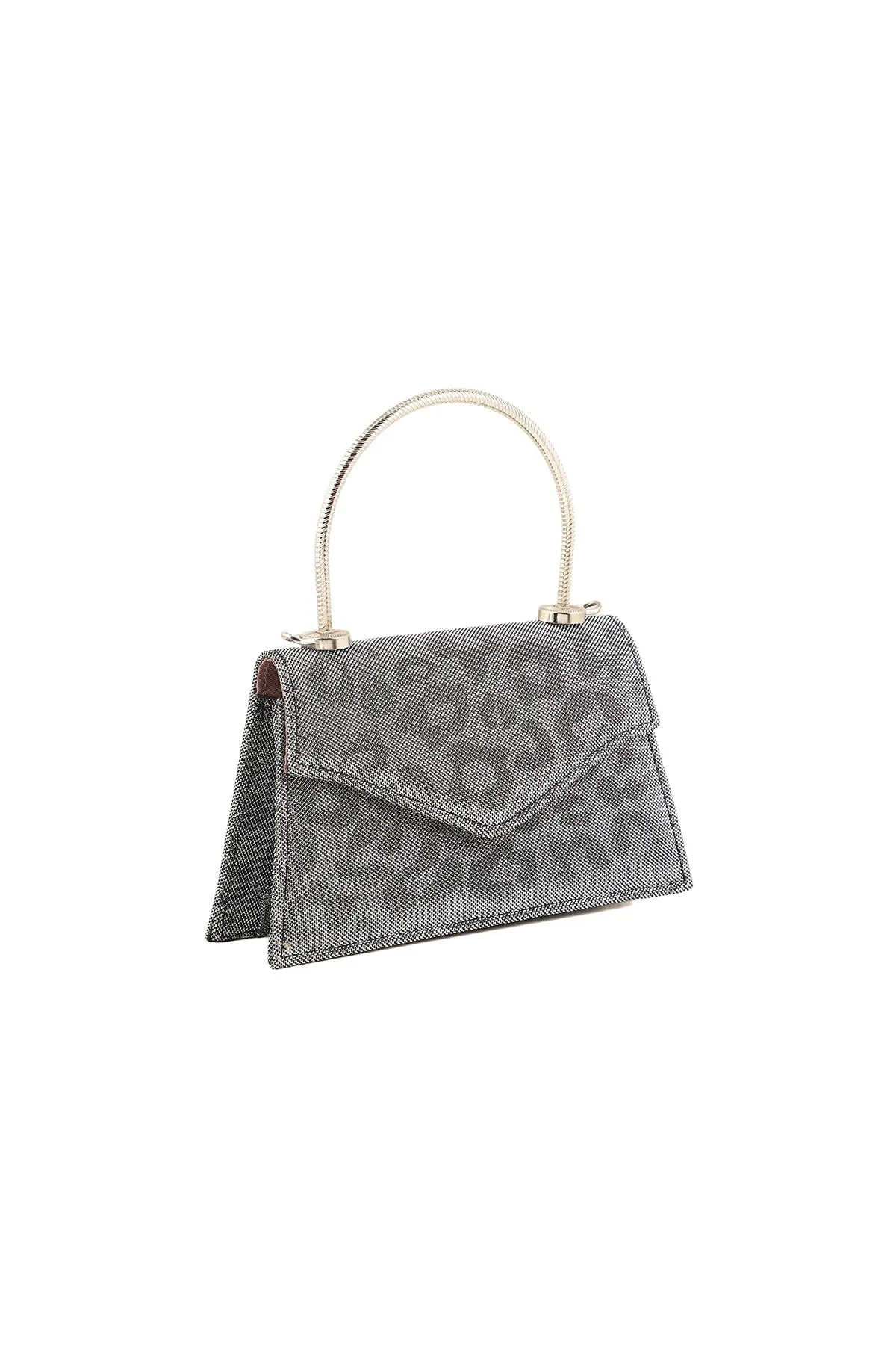 Top Handle Hand Bags B21604-Silver