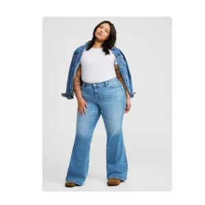 Torrid Perfect Flare Vintage Stretch Mid-Rise Jean Smooth Sailing Size 20 Short