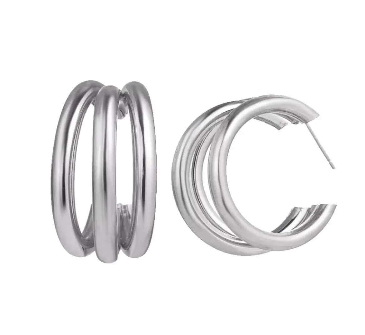 TRIFECTA HOOP EARRINGS (MINI)
